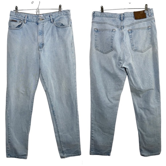 CALVIN KLEIN VTG High Rise Straight Leg Jeans size 14 - Picture 1 of 9